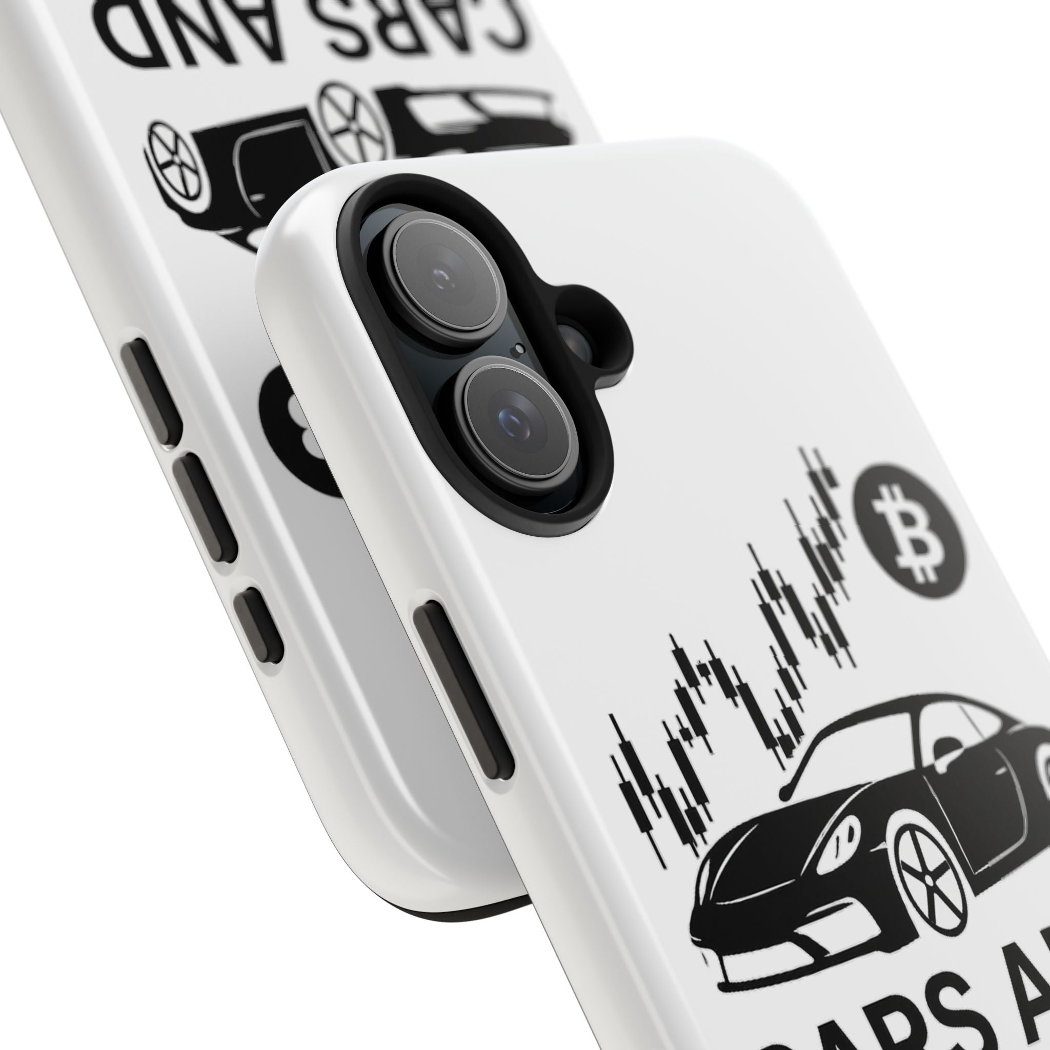 Crypto & Car Enthusiast Phone Case, Tough Cell Phone Cover, Unique Gift for Him, Cool Accessory for Car Lovers, Stylish Protection