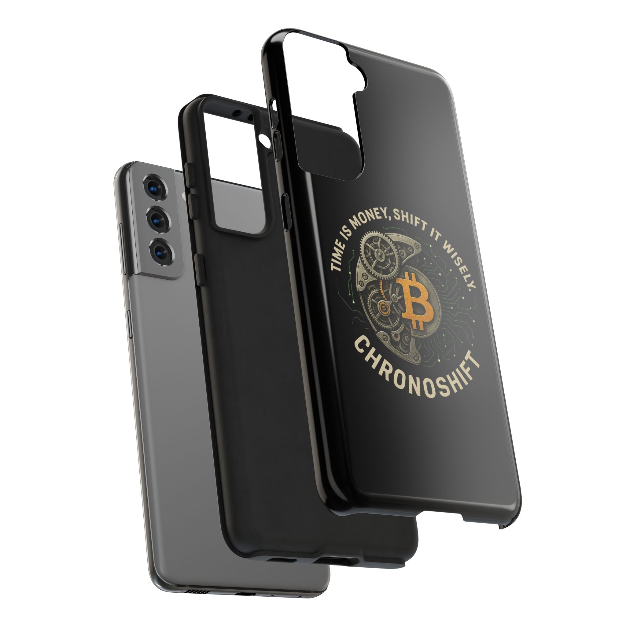 Stylish Tough Phone Case with Bitcoin Design - Perfect for Tech Lovers, Crypto Enthusiasts, and Gifts