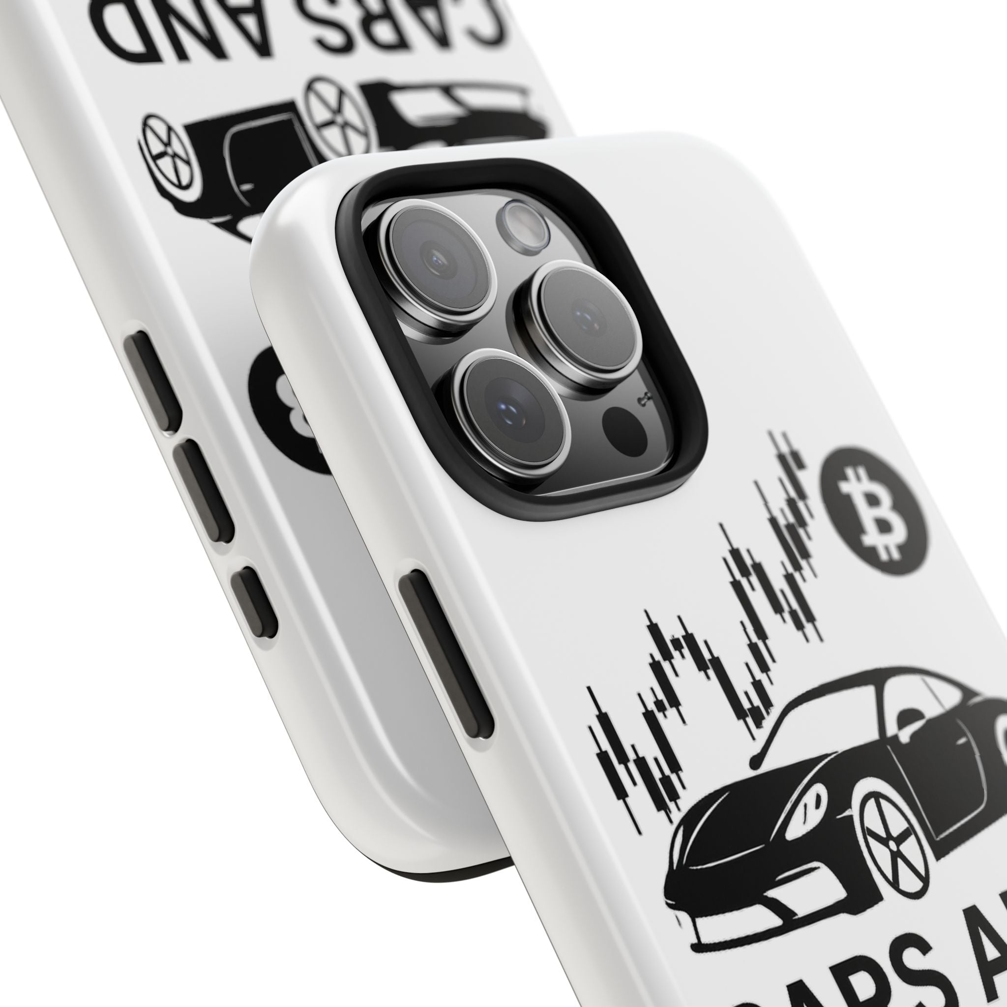 Crypto & Car Enthusiast Phone Case, Tough Cell Phone Cover, Unique Gift for Him, Cool Accessory for Car Lovers, Stylish Protection