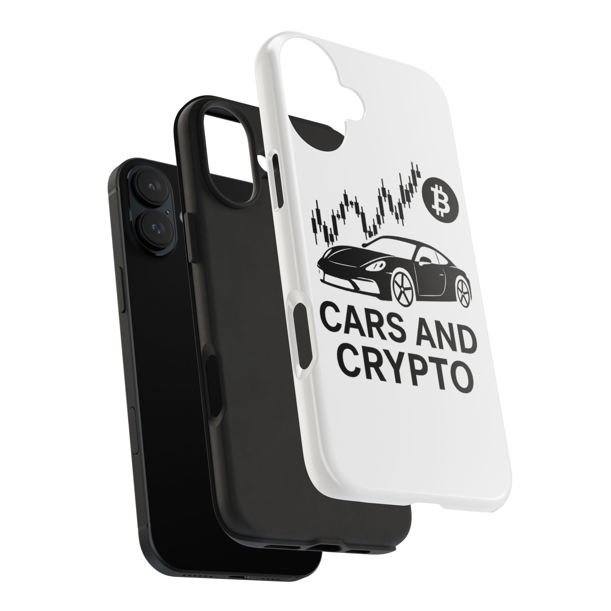 Crypto & Car Enthusiast Phone Case, Tough Cell Phone Cover, Unique Gift for Him, Cool Accessory for Car Lovers, Stylish Protection