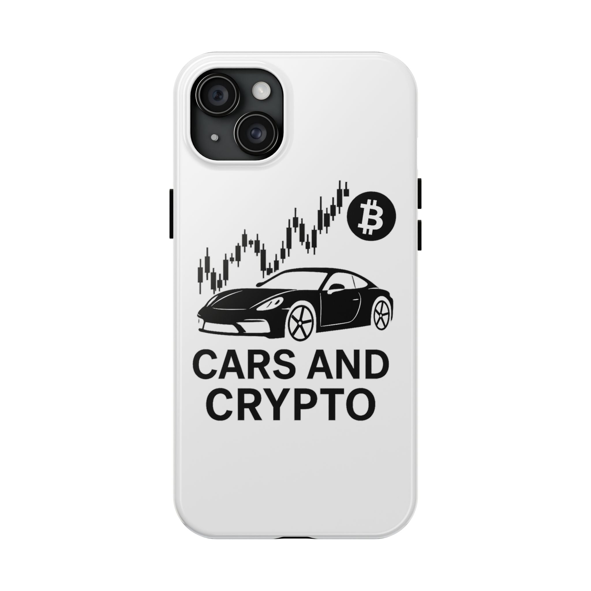 Crypto & Car Enthusiast Phone Case, Tough Cell Phone Cover, Unique Gift for Him, Cool Accessory for Car Lovers, Stylish Protection
