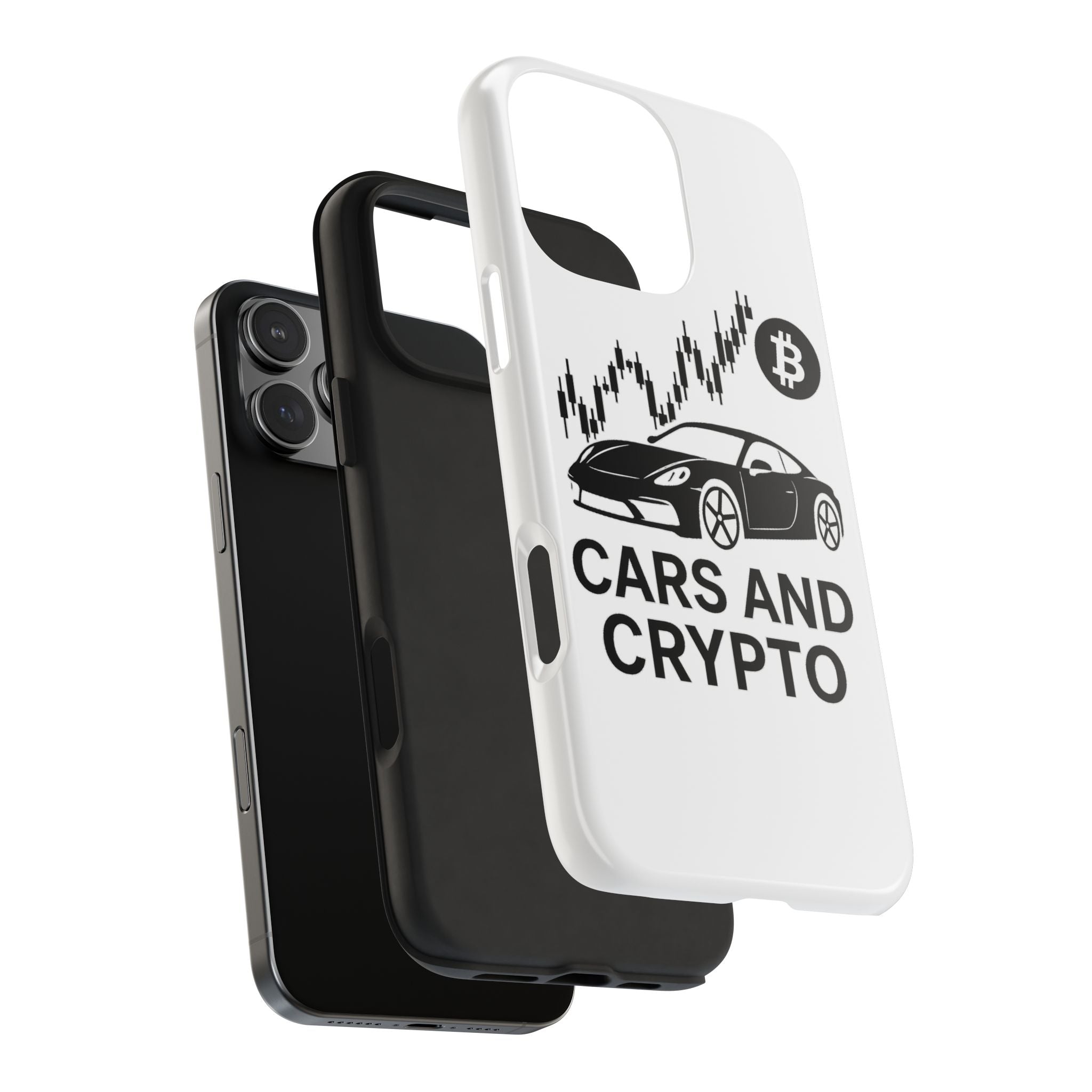 Crypto & Car Enthusiast Phone Case, Tough Cell Phone Cover, Unique Gift for Him, Cool Accessory for Car Lovers, Stylish Protection