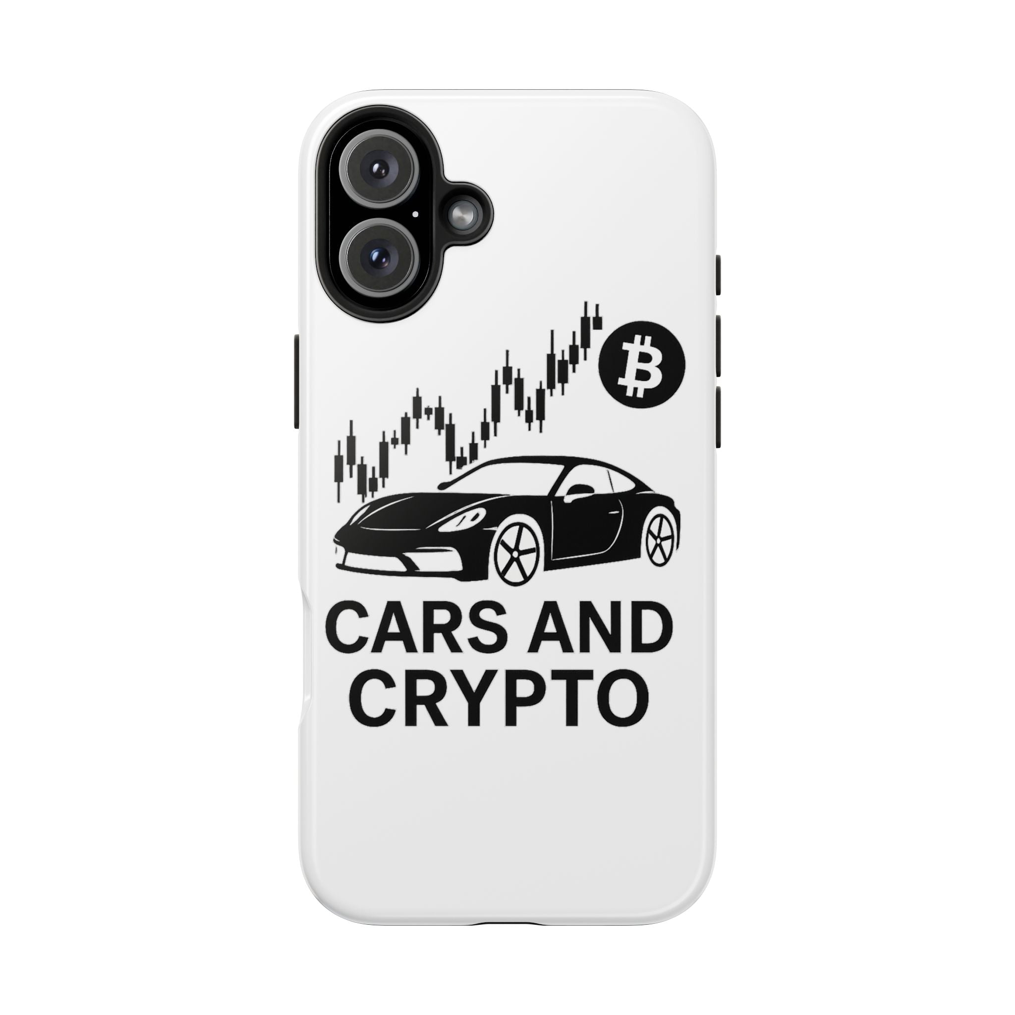 Crypto & Car Enthusiast Phone Case, Tough Cell Phone Cover, Unique Gift for Him, Cool Accessory for Car Lovers, Stylish Protection