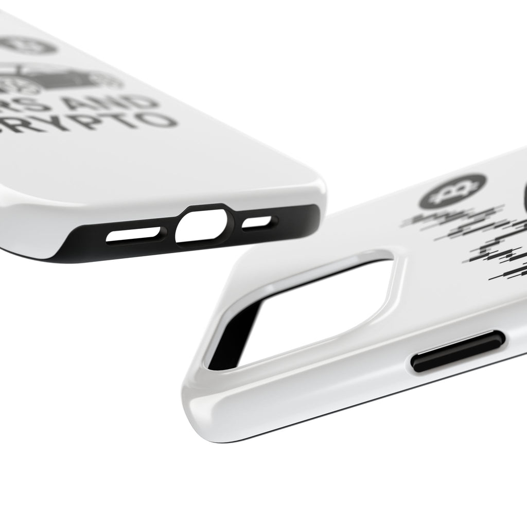 Crypto & Car Enthusiast Phone Case, Tough Cell Phone Cover, Unique Gift for Him, Cool Accessory for Car Lovers, Stylish Protection