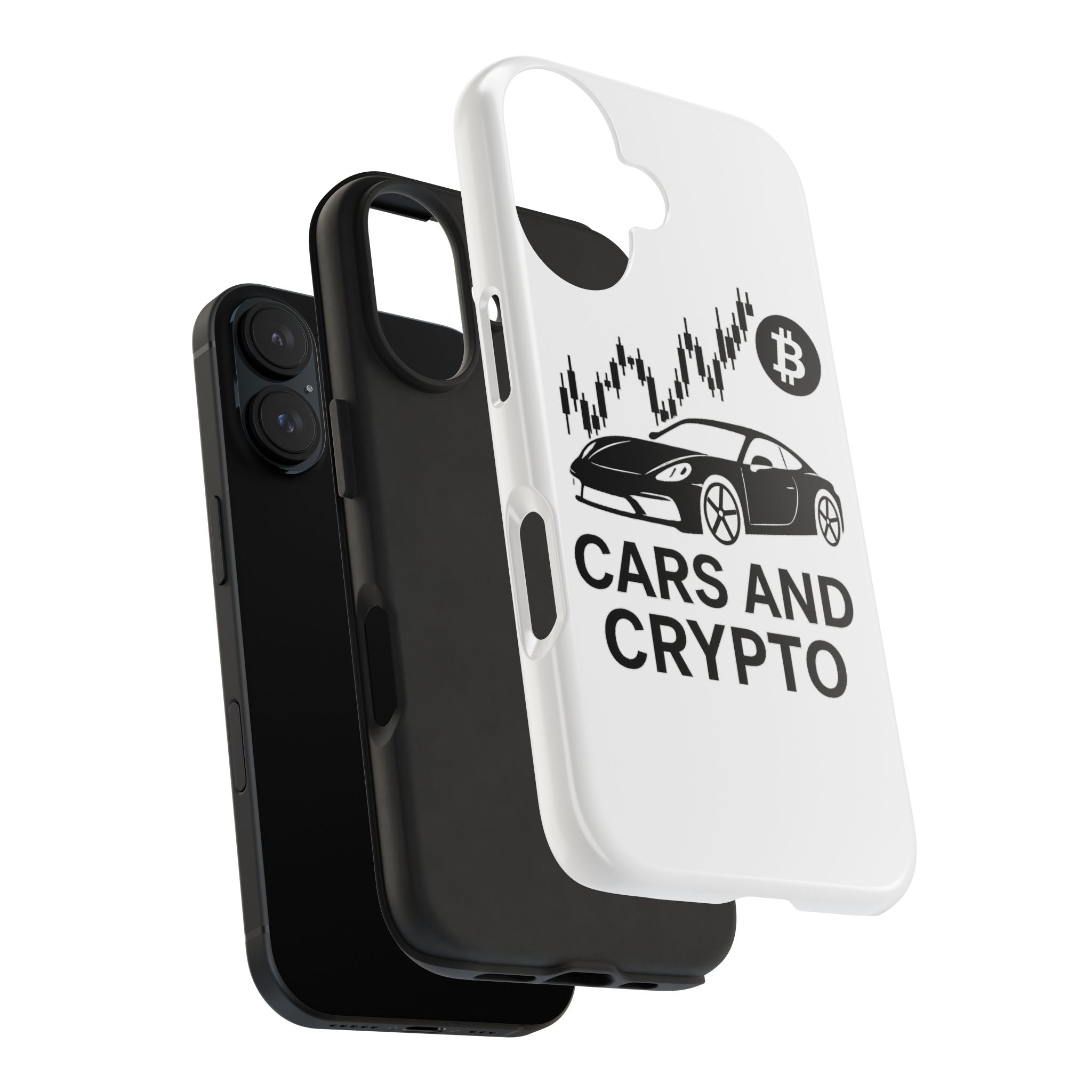 Crypto & Car Enthusiast Phone Case, Tough Cell Phone Cover, Unique Gift for Him, Cool Accessory for Car Lovers, Stylish Protection