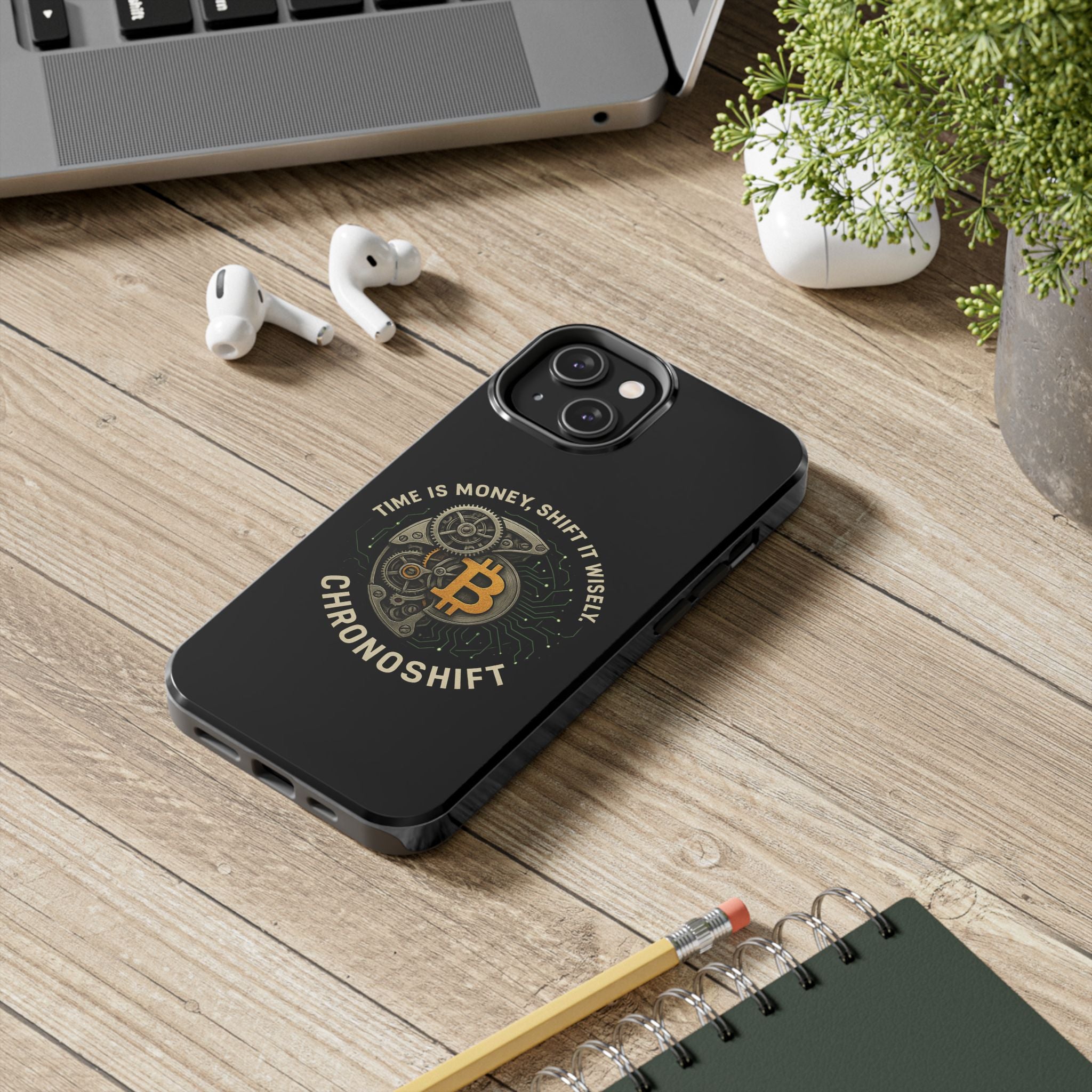 Stylish Tough Phone Case with Bitcoin Design - Perfect for Tech Lovers, Crypto Enthusiasts, and Gifts
