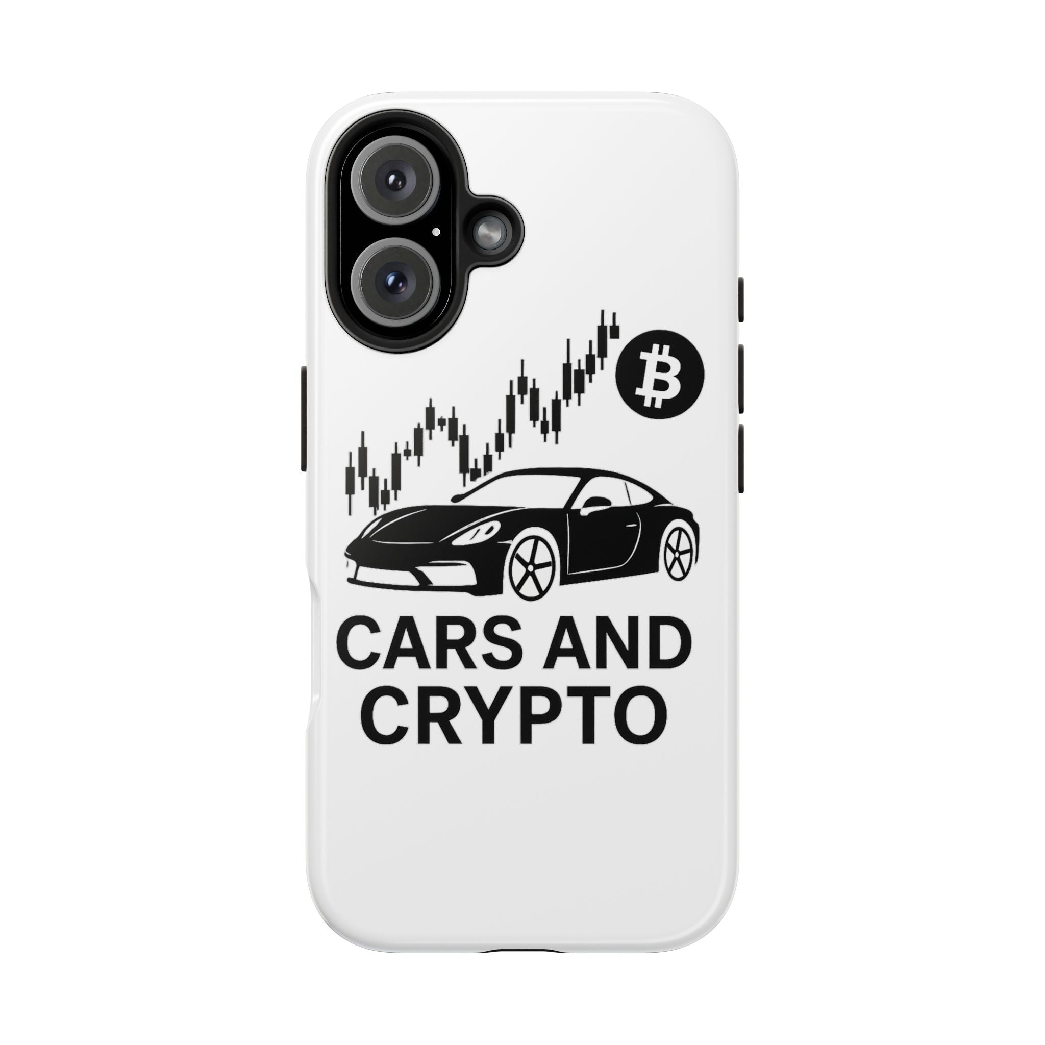 Crypto & Car Enthusiast Phone Case, Tough Cell Phone Cover, Unique Gift for Him, Cool Accessory for Car Lovers, Stylish Protection