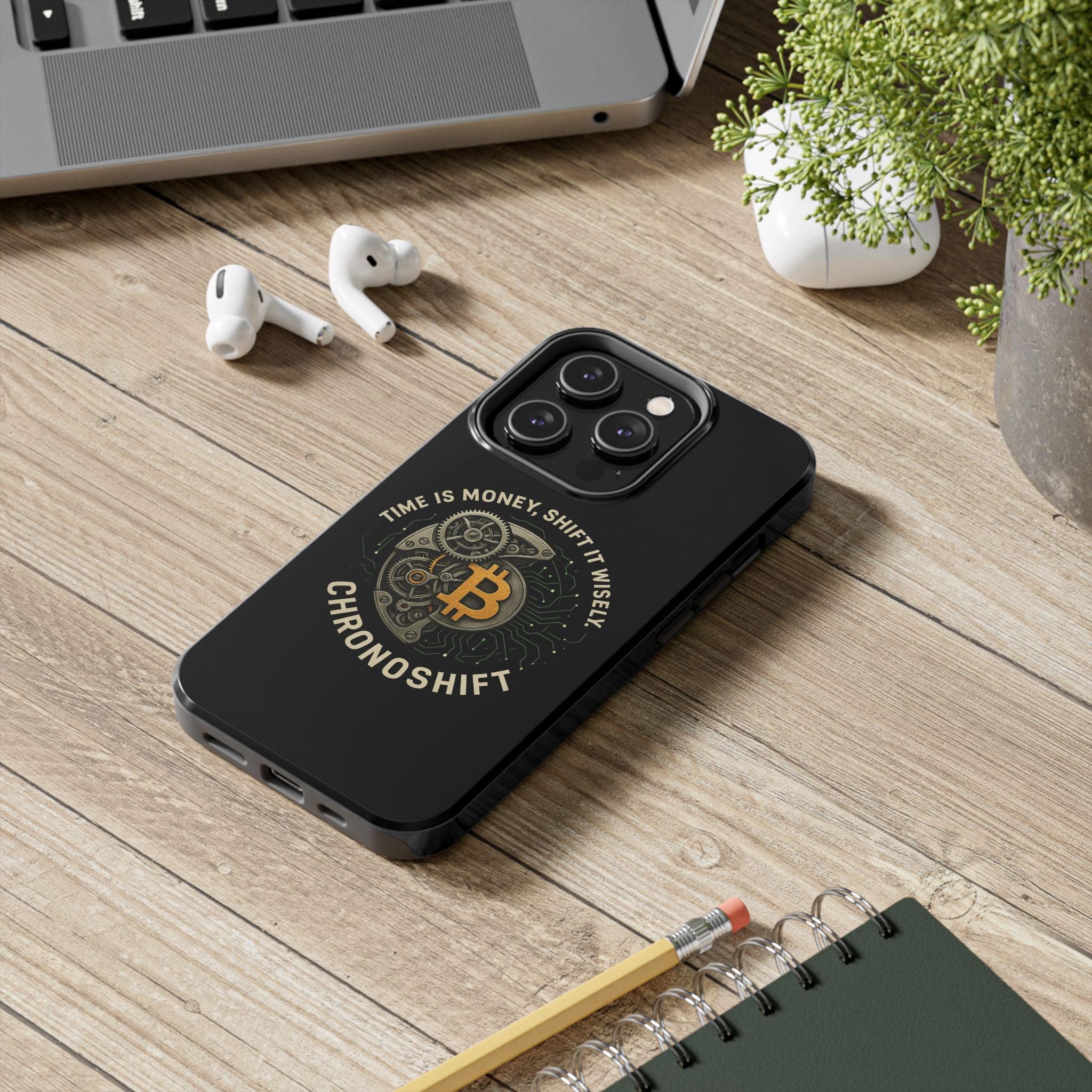 Stylish Tough Phone Case with Bitcoin Design - Perfect for Tech Lovers, Crypto Enthusiasts, and Gifts