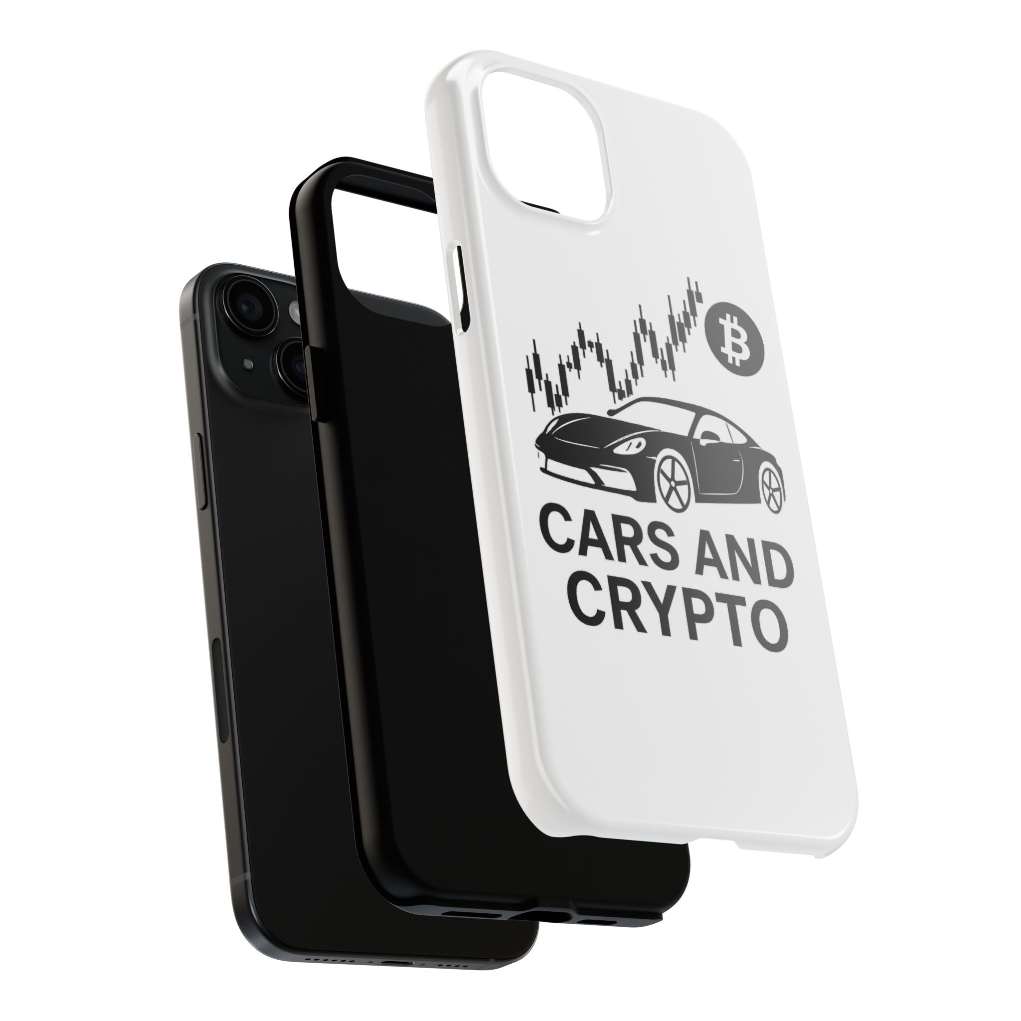 Crypto & Car Enthusiast Phone Case, Tough Cell Phone Cover, Unique Gift for Him, Cool Accessory for Car Lovers, Stylish Protection