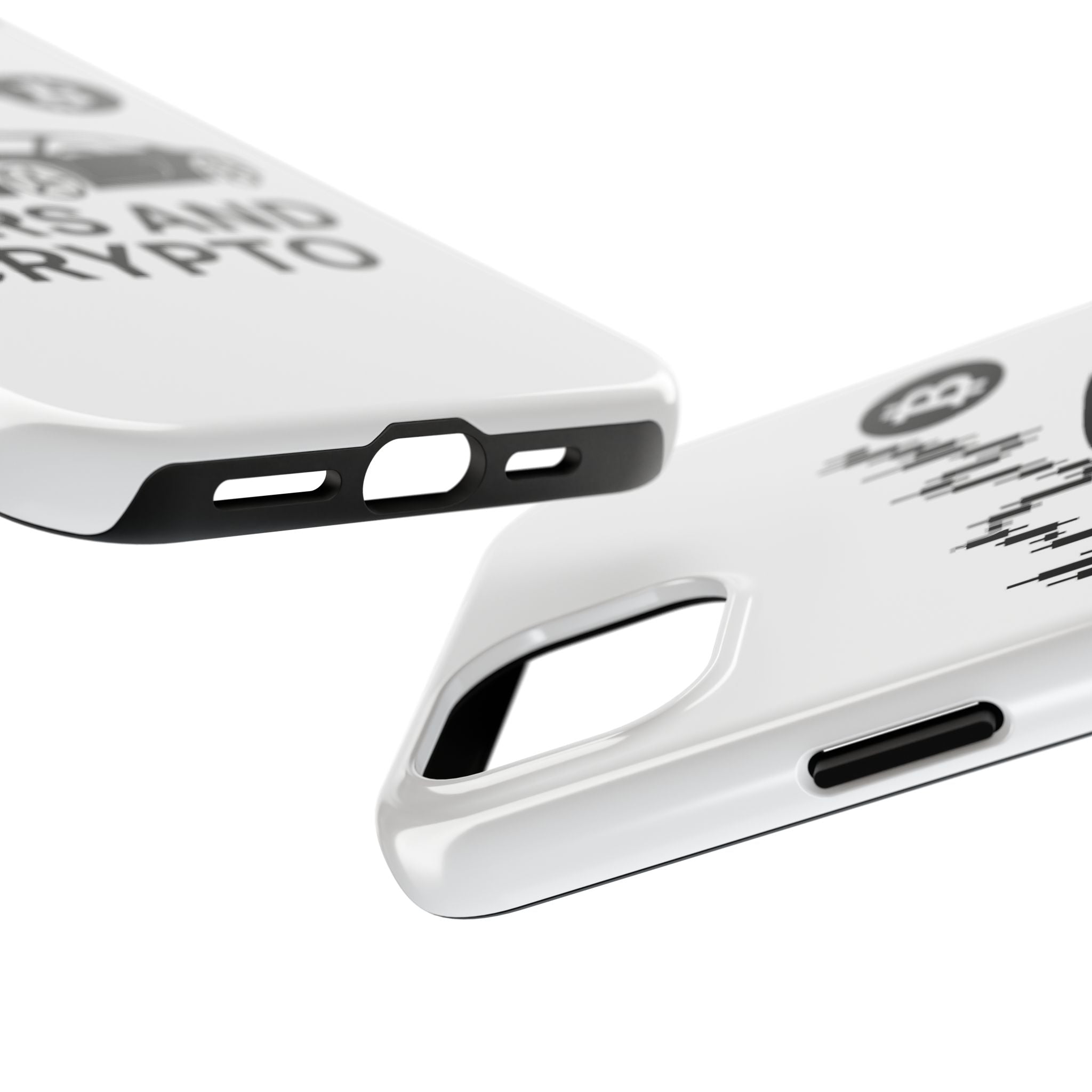Crypto & Car Enthusiast Phone Case, Tough Cell Phone Cover, Unique Gift for Him, Cool Accessory for Car Lovers, Stylish Protection